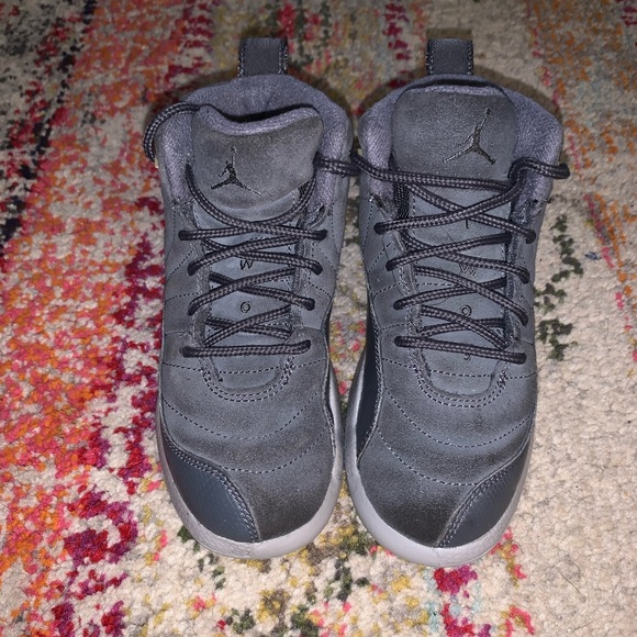 jordan 12s grey suede